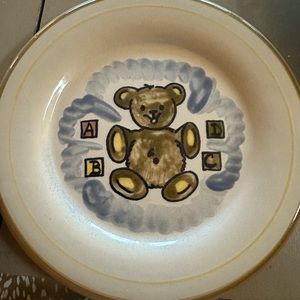Louisville stoneware baby plate